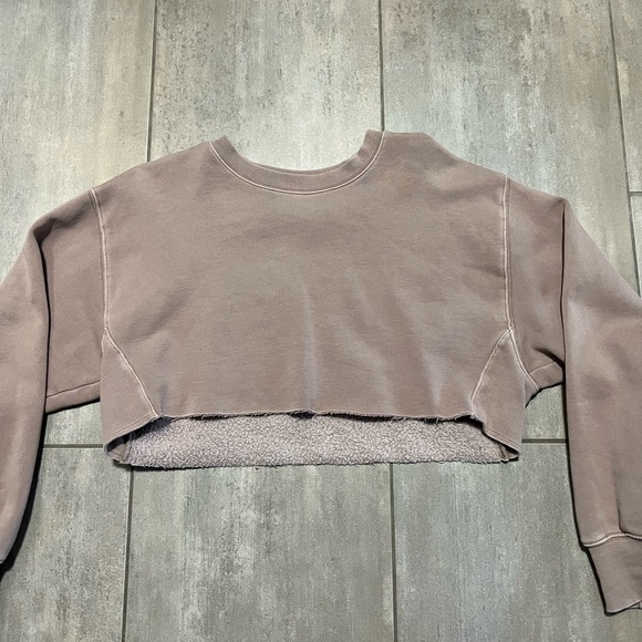 Mauve Cropped Sweater from Aritzia - Picture 1 of 3